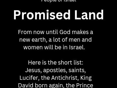 PopSegs: the people of Israel and the Promised land during the Age of the Messiah
